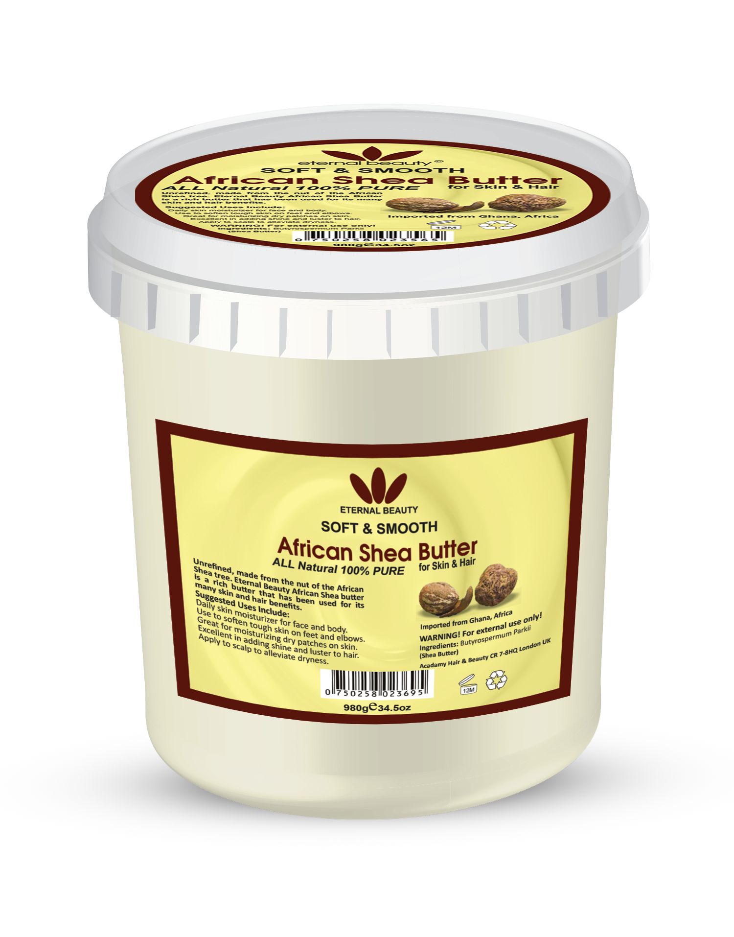 100 pure coca butter 980gm yellow