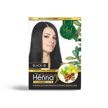 Eternal Beauty Henna Powder Hair Color Black – 1B